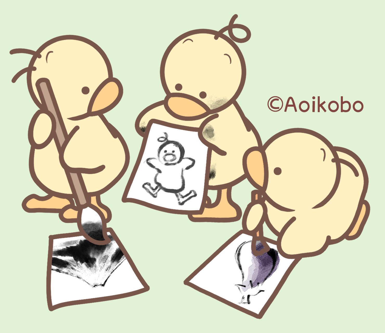 ひよこの3兄弟 | Charaforio(キャラフォリオ)