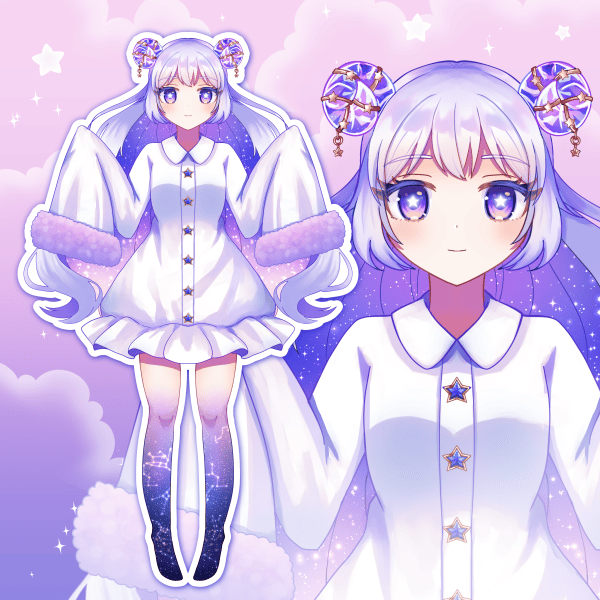 立ち絵/全身キービジュアル/VTuberキャラクターデザイン・PNGTuberデザイン