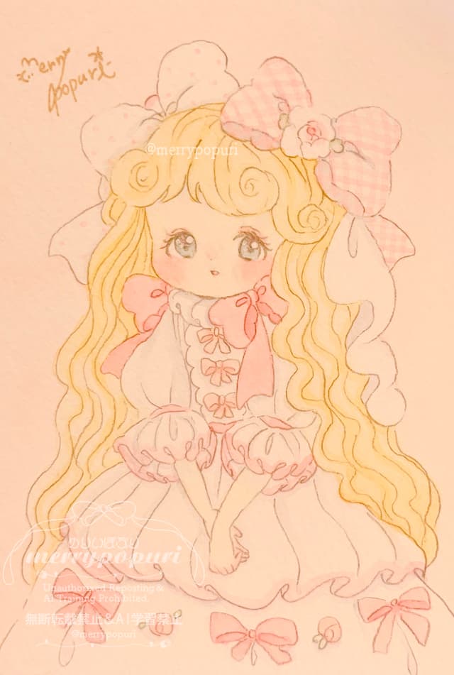 上半身イラストの作成＆原画をお届けします